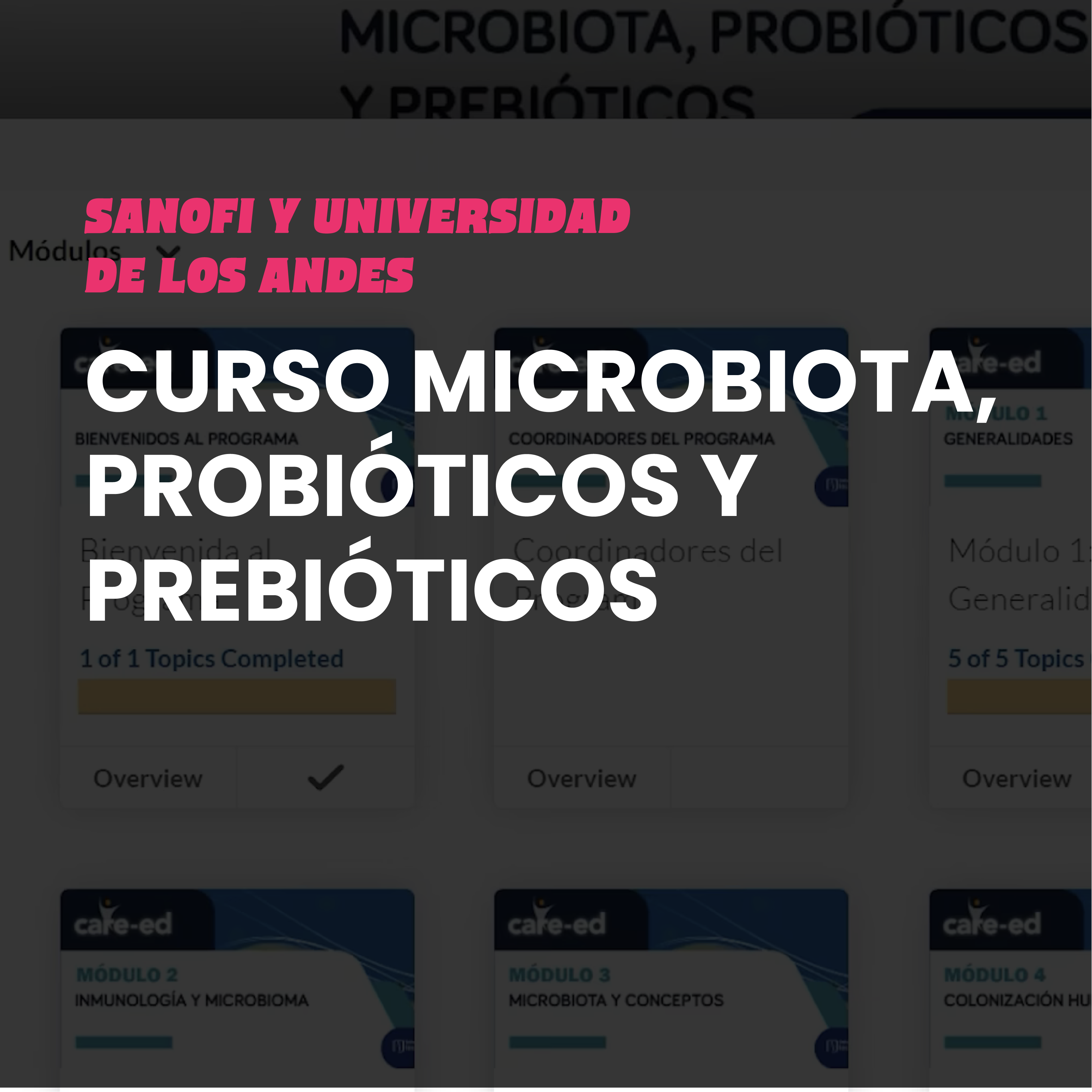 Curso: Microbiota, Probióticos y Prebióticos